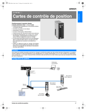 Manuel du propriétaire | Omron CJ1W-NC Manuel utilisateur | Fixfr