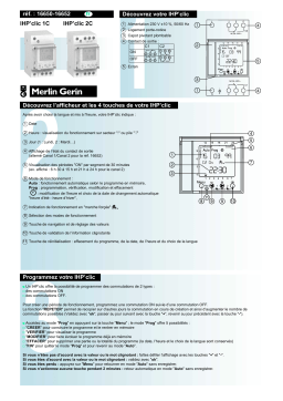 MERLIN GERIN IHP CLIC 2C Manuel utilisateur