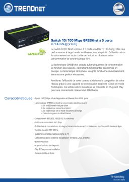 Trendnet TE100-S50G Manuel utilisateur