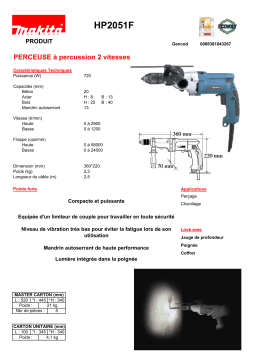 Makita HP2051F Manuel utilisateur