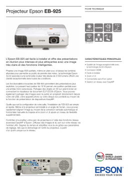 Epson EB-925 Manuel utilisateur