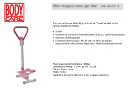 CARE FITNESS MINI STEPPER 64021-3 Manuel utilisateur