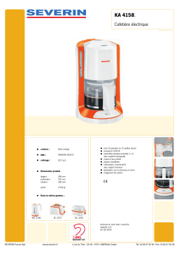 SEVERIN KA 4158 Manuel utilisateur