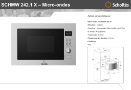 Scholtes SCHMW242.1X Manuel utilisateur