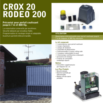 Manuel du propriétaire | ADYX CROX 20 Manuel utilisateur | Fixfr