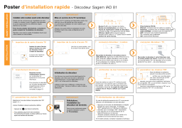 ORANGE DECODEUR SAGEM IAD81 Manuel utilisateur