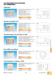 UNELVENT ACCESSOIRES &Eacute;LECTRIQUES DE COMMANDE Manuel utilisateur