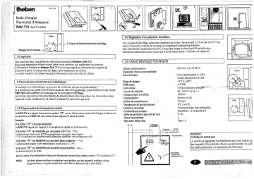Manuel du propriétaire | THEBEN RAM 714 Manuel utilisateur | Fixfr