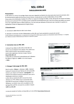 ZyXEL NSL-100 Manuel utilisateur