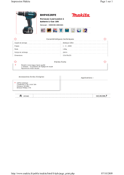 Makita BHP452RFE Manuel utilisateur