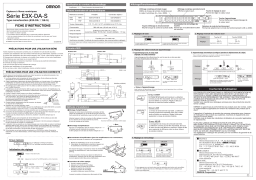 Omron E3X-DA-S Manuel utilisateur