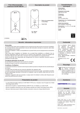 Somfy PRISE EXTERIEURE TELECOMMANDEE 2401093 Manuel utilisateur