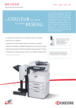 KYOCERA KM-C3232E Manuel utilisateur