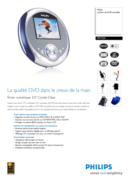 Philips PET320 Manuel utilisateur