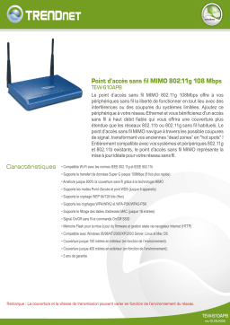 Trendnet TEW-610APB Manuel utilisateur