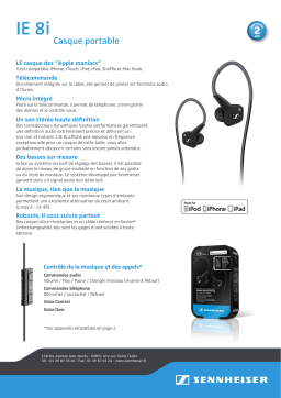 Sennheiser IE 8I Manuel utilisateur