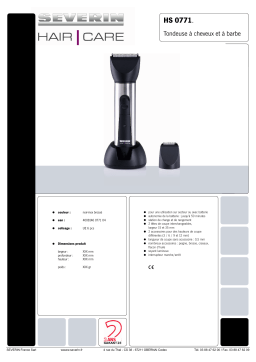 SEVERIN HS 0771 Manuel utilisateur