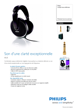 Philips SHP8900 Manuel utilisateur