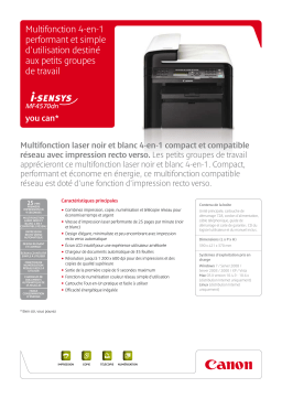 Canon i-SENSYS MF4570dn Manuel utilisateur