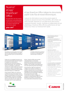 Canon ECOPY SHARESCAN OFFICE Manuel utilisateur