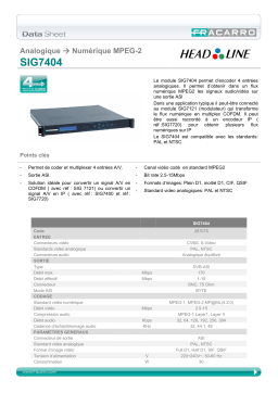 Fracarro SIG7404 Manuel utilisateur