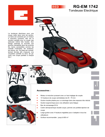 Manuel du propriétaire | EINHELL RG-EM 1742 Manuel utilisateur | Fixfr