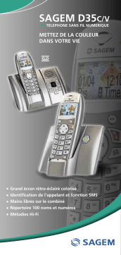 Sagem D35C Manuel utilisateur