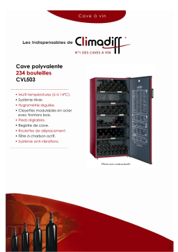 Climadiff CVL503 Manuel utilisateur