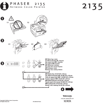 Manuel du propriétaire | Xerox Phaser 2135 Manuel utilisateur | Fixfr