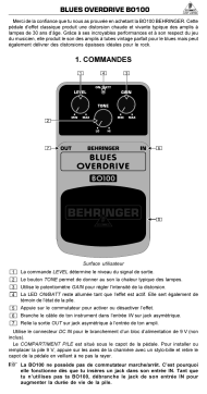 Behringer BO100 Manuel utilisateur