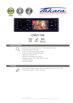 Takara CMU1100 Manuel utilisateur