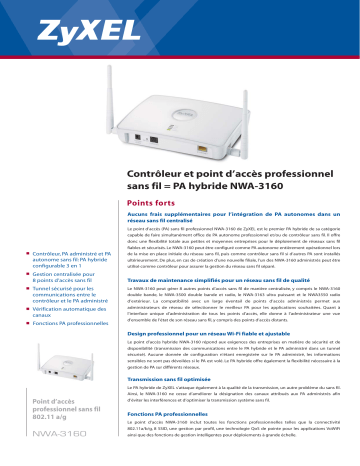 Manuel du propriétaire | ZyXEL NWA-3160 Manuel utilisateur | Fixfr