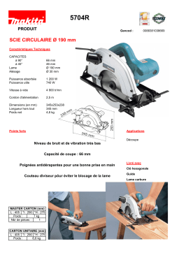 Makita 5704R Manuel utilisateur