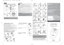 CALOR EPILATION EXPERTISE 7804 Manuel utilisateur