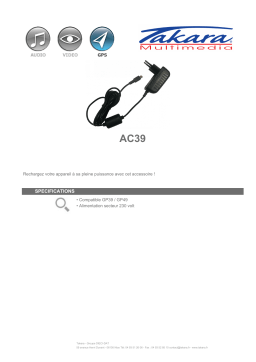 Takara AC39 Manuel utilisateur