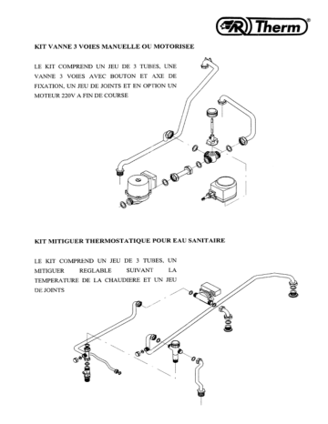 Manuel du propriétaire | AR THERM KIT V3V Manuel utilisateur | Fixfr