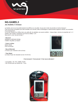 NET GENERATION NG-GAMEL3 Manuel utilisateur