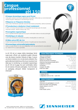 Sennheiser EH 150 Manuel utilisateur