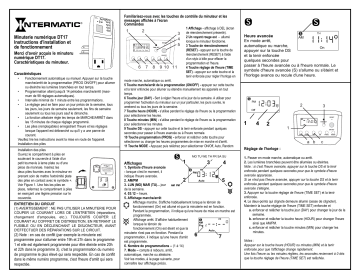 Manuel du propriétaire | Intermatic DT17 Manuel utilisateur | Fixfr