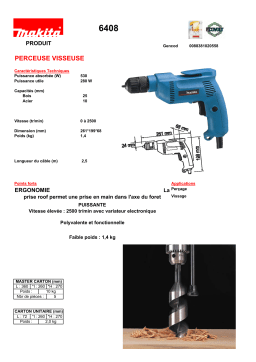 Makita 6408 Manuel utilisateur