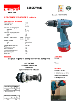 Makita 6280DWAE Manuel utilisateur