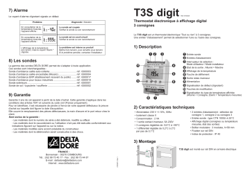 Manuel du propriétaire | DELTA DORE T3S DIGIT Manuel utilisateur | Fixfr