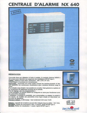 Manuel du propriétaire | NOXHOM NX 640 Manuel utilisateur | Fixfr