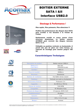 ACOMAX 3.5POUCES Manuel utilisateur