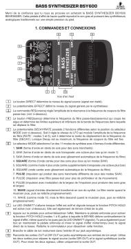 Behringer BSY600 Manuel utilisateur