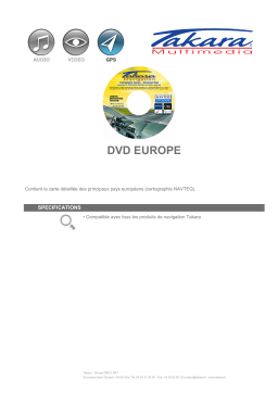 Takara DVD EUROPE Manuel utilisateur