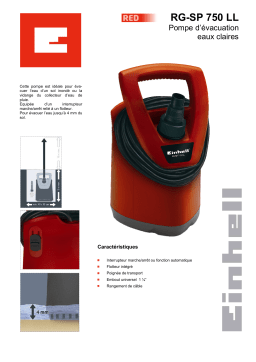 EINHELL RG-SP 750 LL Manuel utilisateur