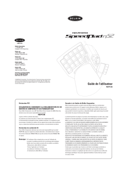 Belkin NOSTROMO™ SPEEDPAD N52 #F8GFPC100 Manuel utilisateur