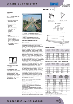 Da-Lite C Manuel utilisateur