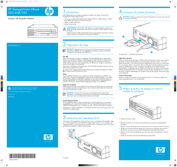 Manuel du propriétaire | HP STORAGEWORKS ULTRIUM 448 TAPE DRIVE Manuel utilisateur | Fixfr